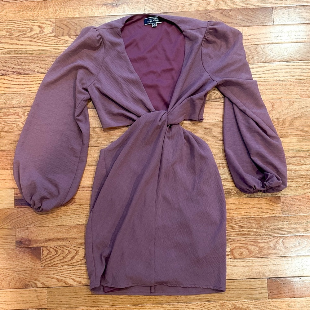 Blue Blush Mauve Mini Cutout Dress | Size S